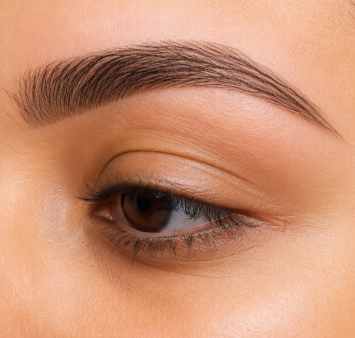 Dummy after eyebrow threading example