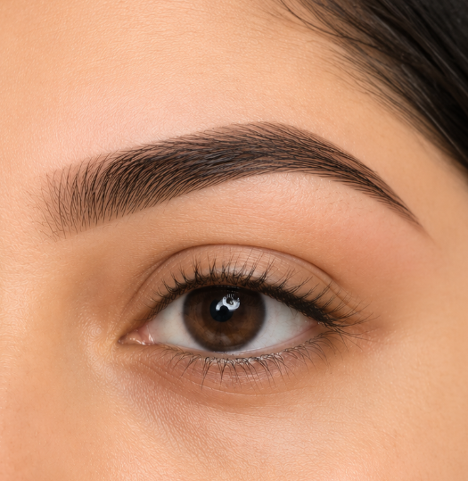 Dummy after eyebrow service example