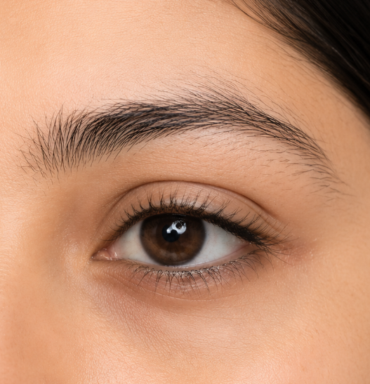 Dummy before eyebrow service example