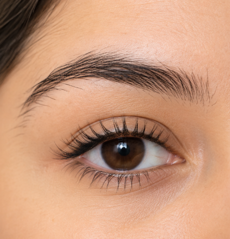 Dummy before brow shaping example